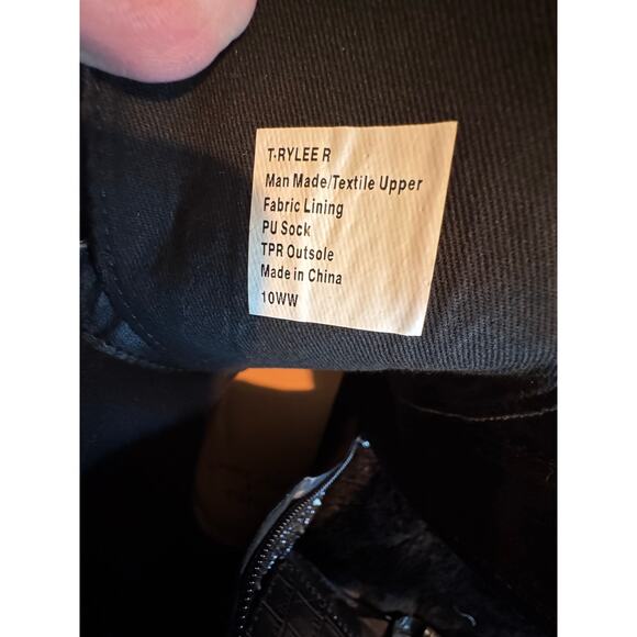 Betsey Johnson x torrid black rhinestone Hudson rocket combat boot 10 ww - Picture 11 of 15